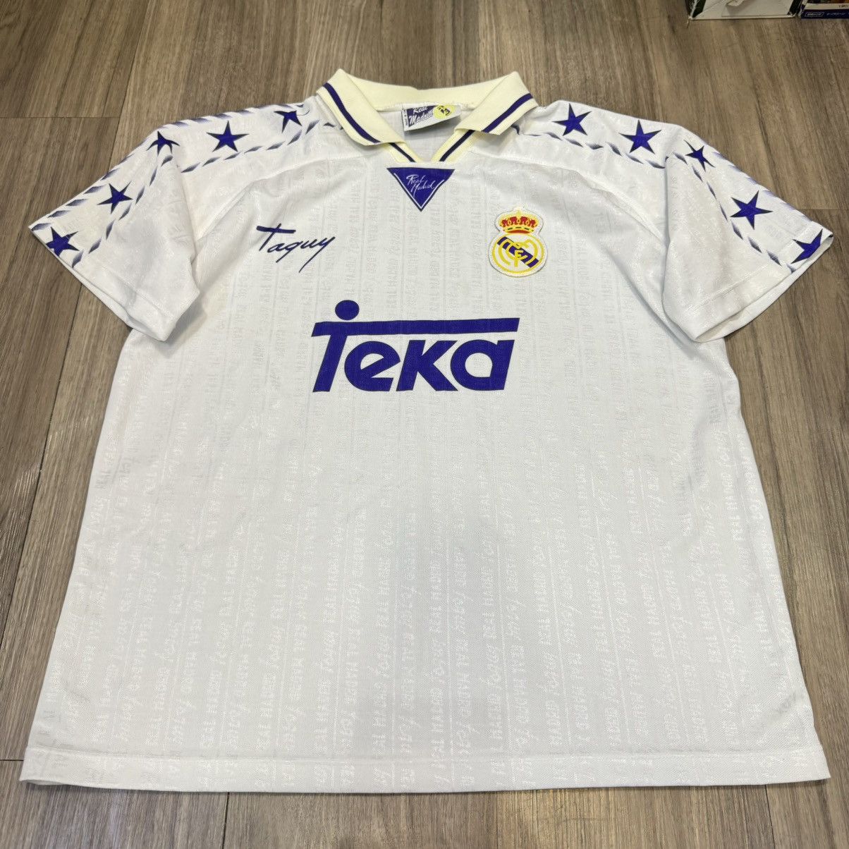 Vintage Real madrid 96/97 home shirt Size L / US 10 / IT 46 - 1 Thumbnail