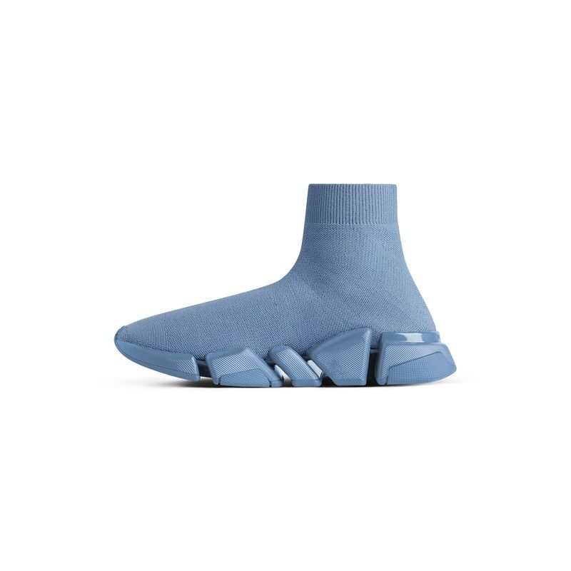 Balenciaga o1tr1nto0526 Speed 2.0 Recycled Knit Sneakers in Blue Size US 9 / EU 42 - 4 Thumbnail