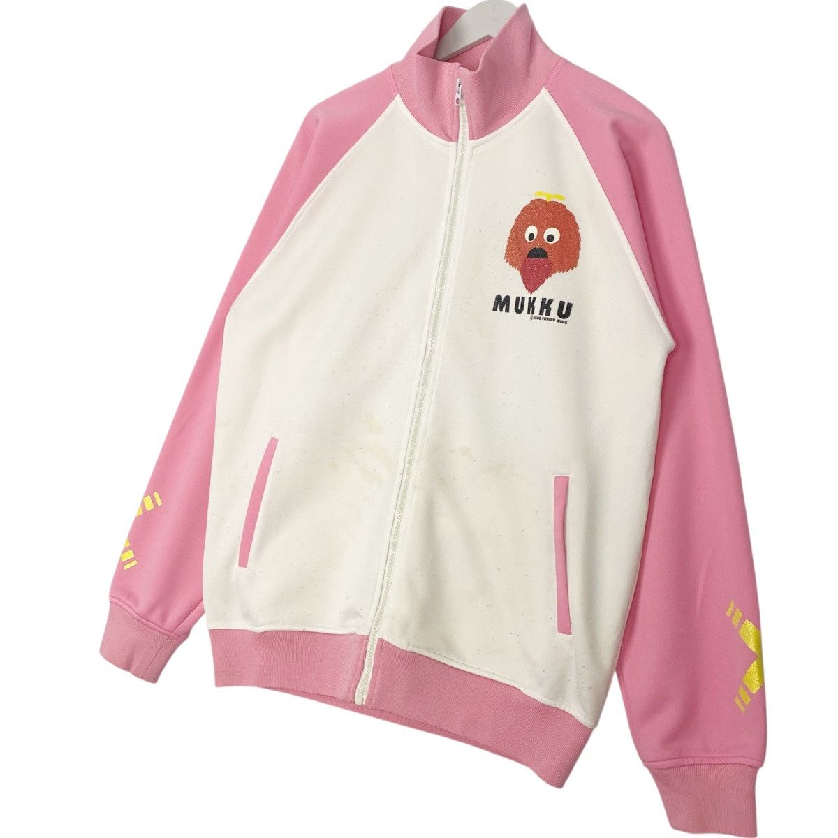 Vintage Vintage Mukku Cartoon Big Printed Pink/White Pullover Size L Size US L / EU 52-54 / 3 - 2 Thumbnail