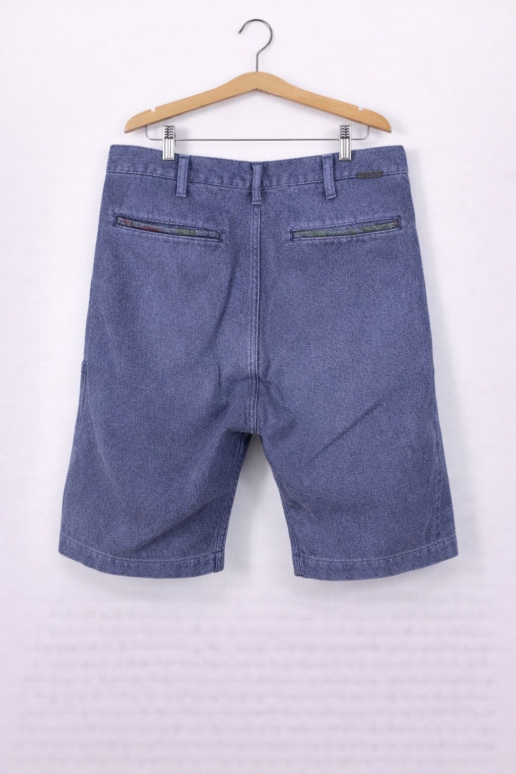 Japanese Brand Vintage Japanese Believer Blue Cotton Shorts Talon Zip Japan Size US 33 - 2 Thumbnail