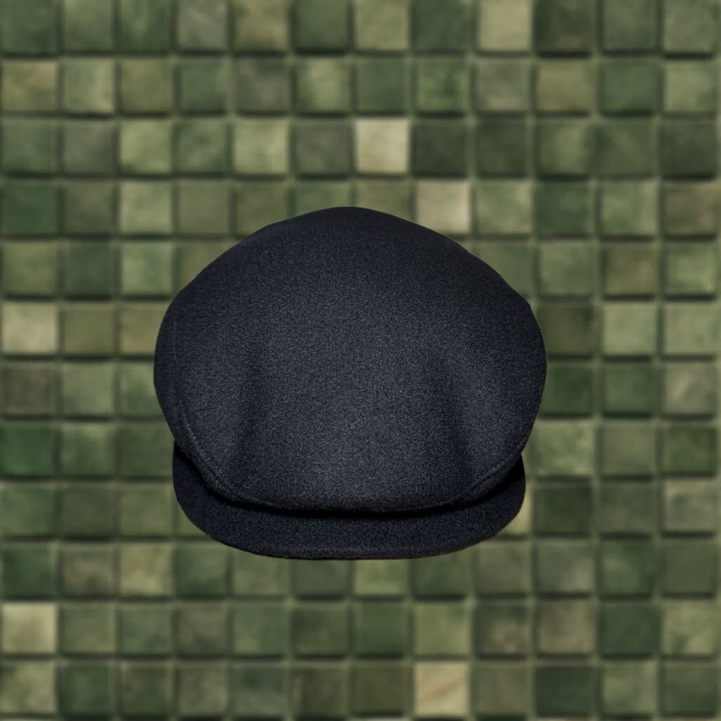 Vintage Wigens Flat Cap Newsboy Wool Carl Ivy Insulated Snaps - Size 59 - Black - Men - Blue Size ONE SIZE - 1 Thumbnail