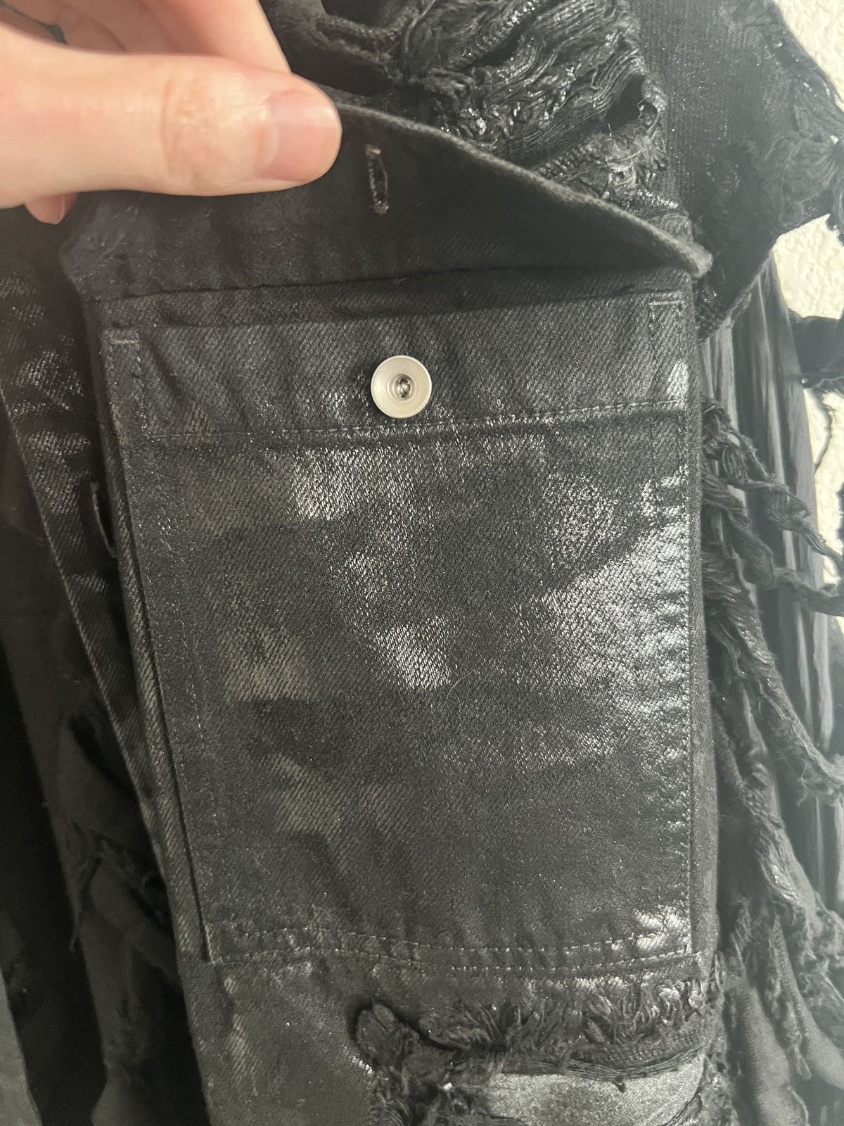 Rick Owens Drkshdw Rick Owens Strobe Oversized Distressed Coated-Jacket $2120 Size US S / EU 44-46 / 1 - 9 Thumbnail