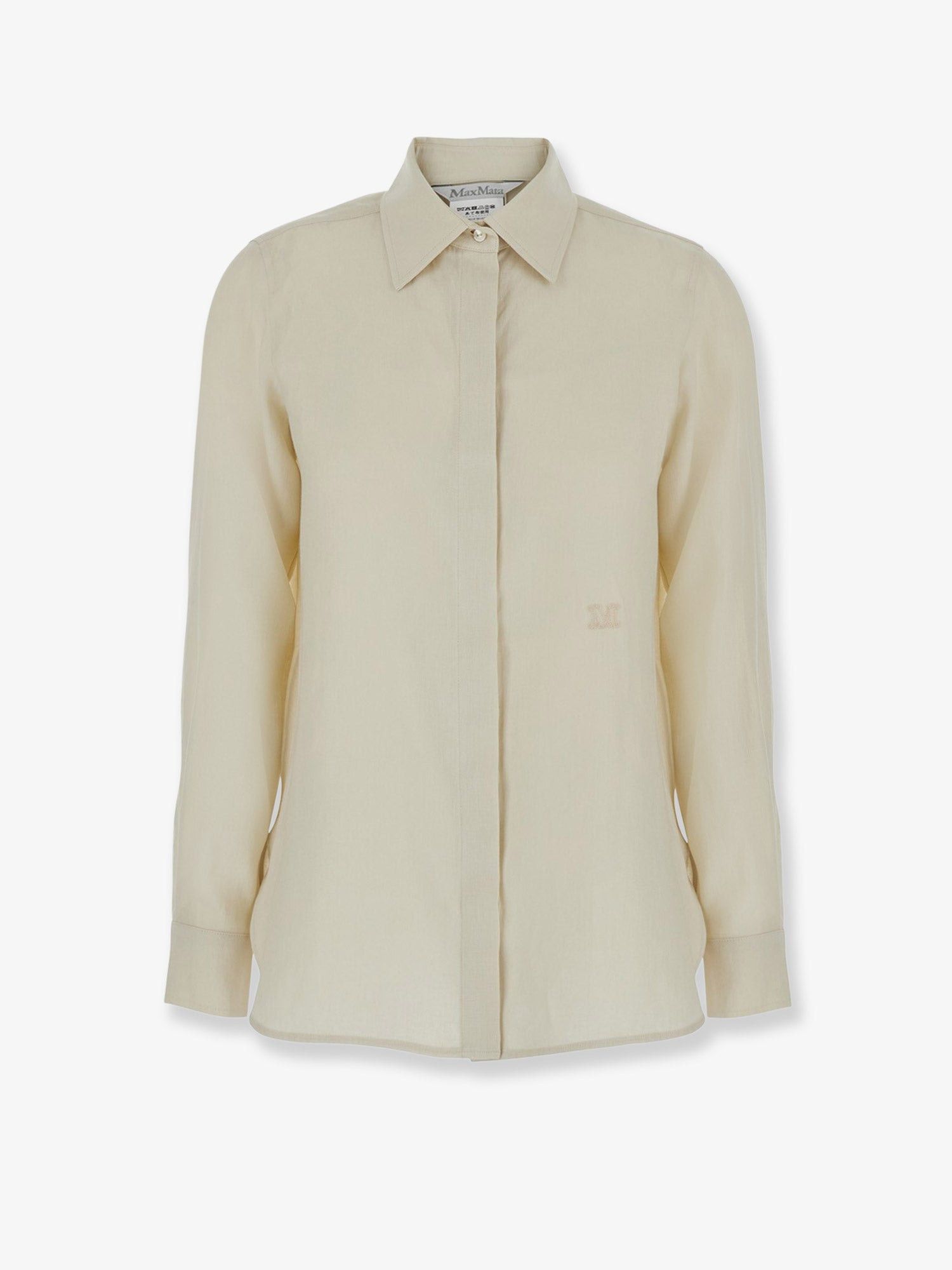Max Mara Mxmfalasco "Vissuto" Linen Shirt Size M / US 6-8 / IT 42-44 - 1 Thumbnail
