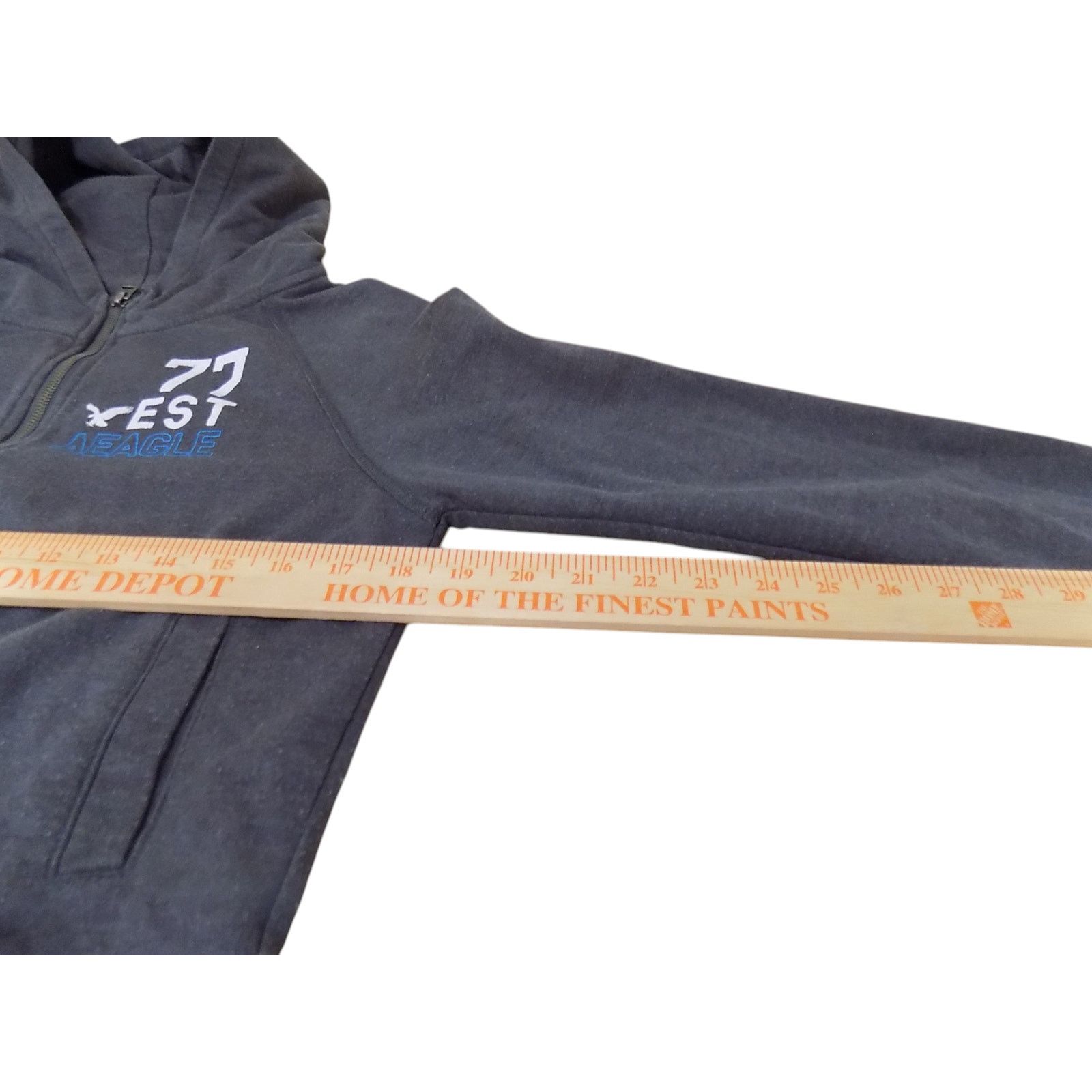 American Eagle Outfitters American Eagle Hoodie Women Medium Gray Full Zip School Size M / US 6-8 / IT 42-44 - 6 Thumbnail