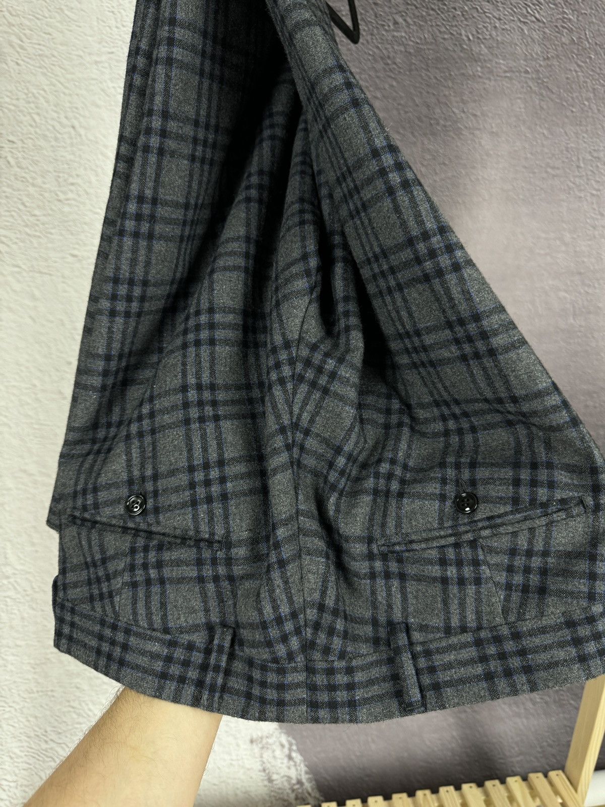 Other BNWT AG Trend Contemporary checkered grey Wool 2 pcs suit Size 36R - 20 Thumbnail