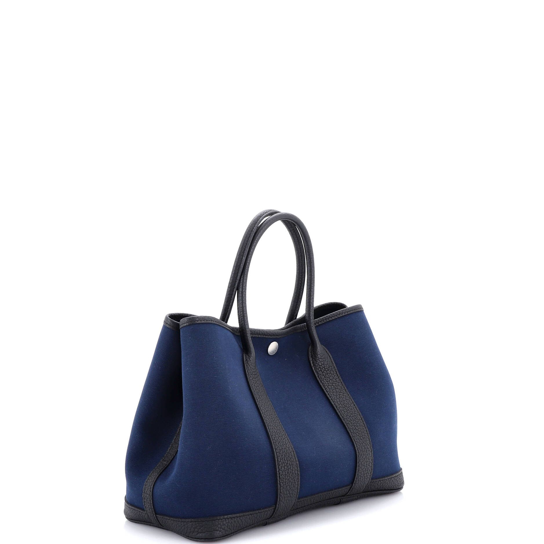 Garden Party Tote Toile and Leather 30