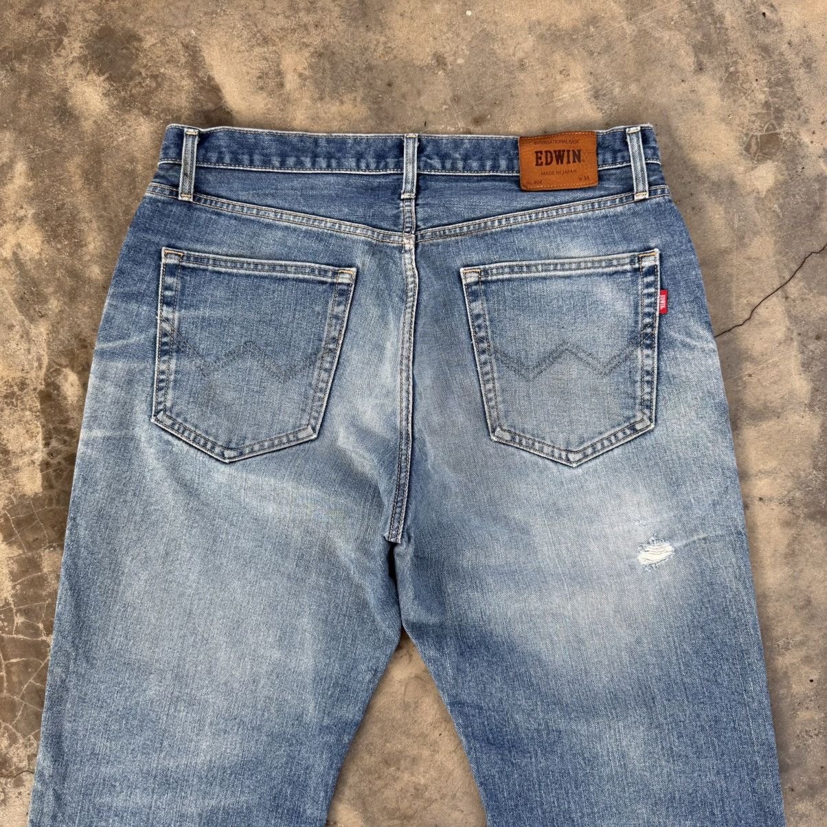 Edwin VINTAGE EDWIN FADED MUD WASH JEAN DENIM PANTS Size US 36 / EU 52 - 9 Thumbnail