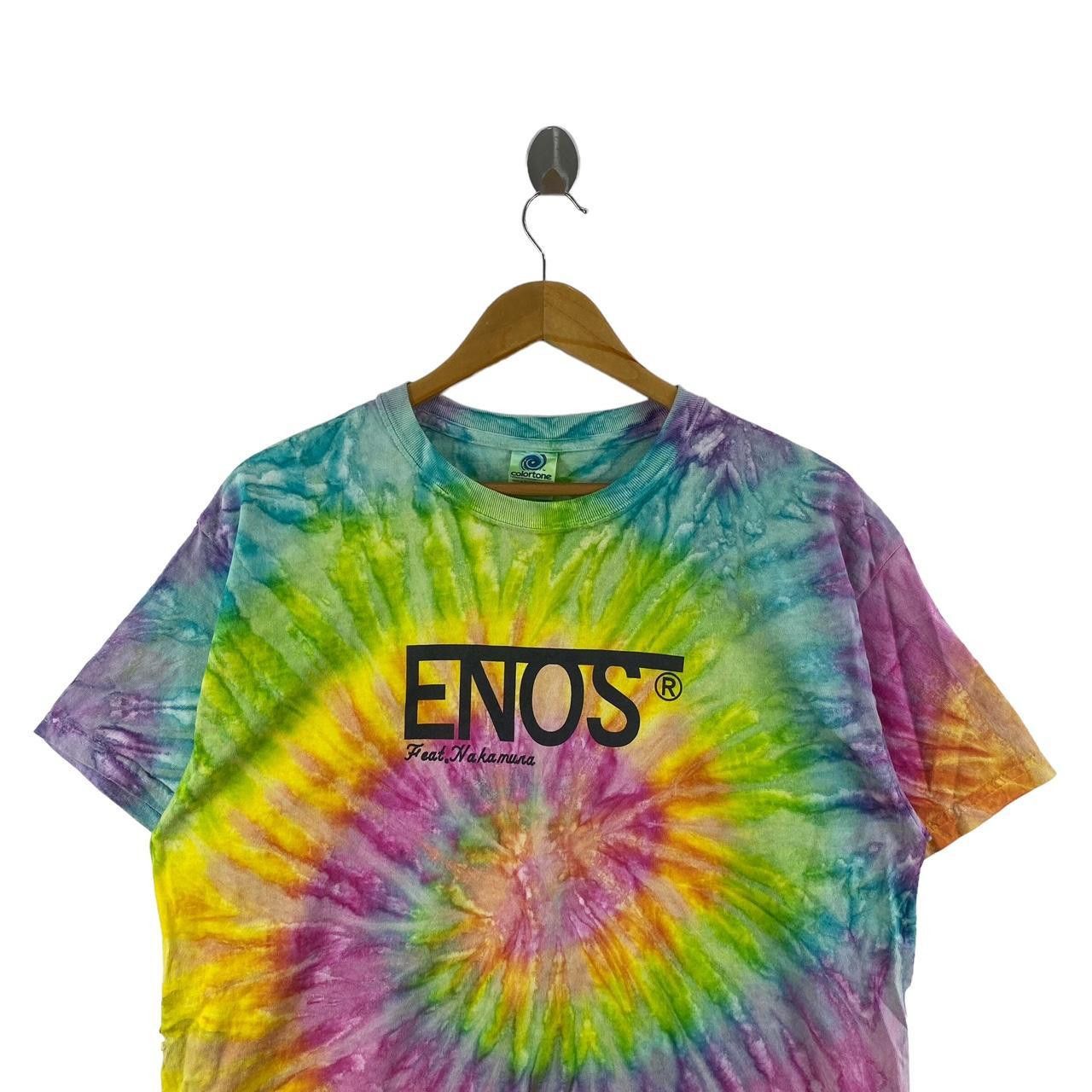 Band Tees ENOS ISANG PLANETA Feat Nakamura Tie Dye Tee Shirt Top Promo Size US L / EU 52-54 / 3 - 3 Thumbnail