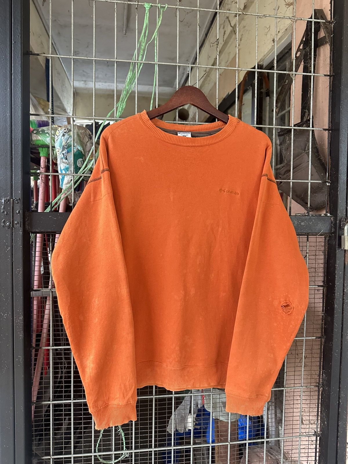 Vintage Sun Faded Thrashed Distressed ERD Grunge Crewneck Size US L / EU 52-54 / 3 - 3 Thumbnail