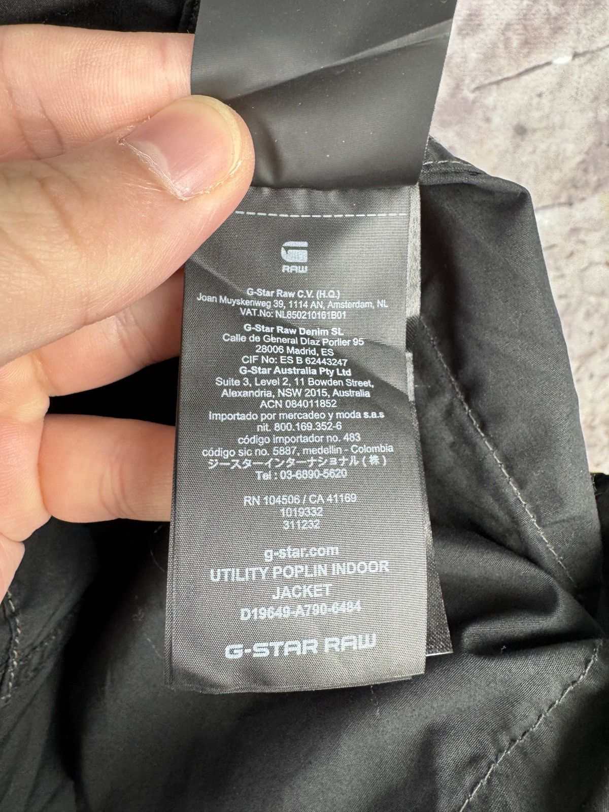 G-Star Men’s G-Star Utility Poplin Indoor Jacket Black Size Small Size US S / EU 44-46 / 1 - 8 Thumbnail