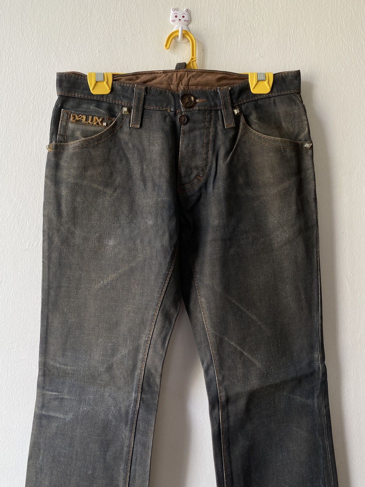 Dsquared2 Vintage Dsquared2 Waxed D2Lux Flare Denim Size US 29 - 3 Thumbnail