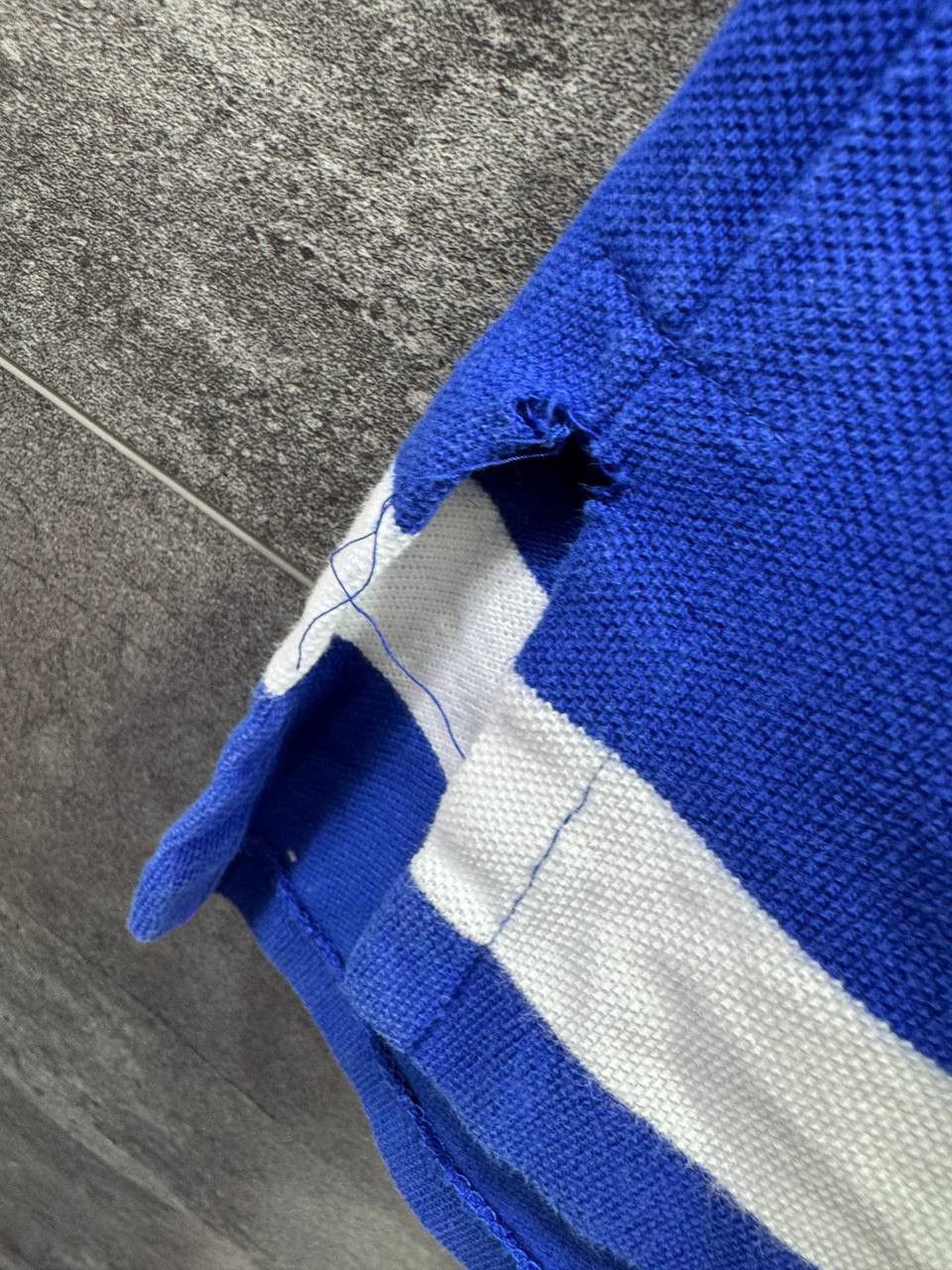 Ralph Lauren Polo Ralph Lauren Navy Blue White Striped Custom Fit Polo Size US M / EU 48-50 / 2 - 3 Thumbnail