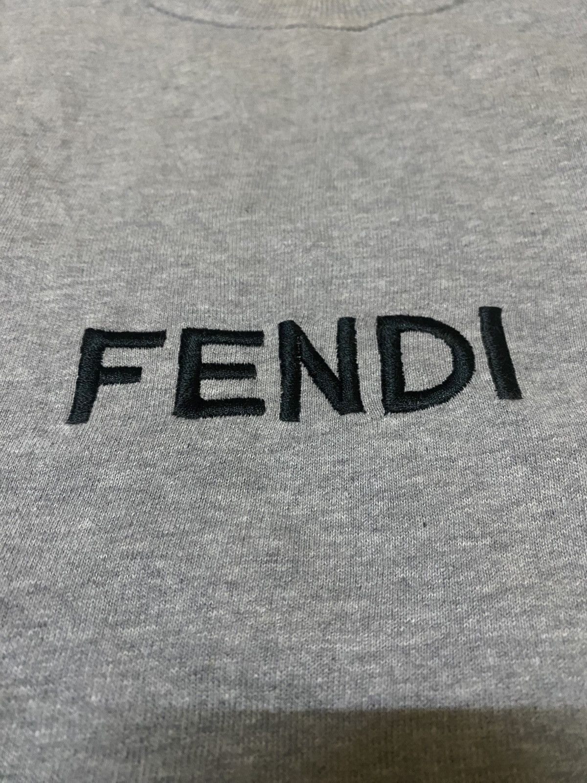 Fendi Vintage 90s Fendi Spellout Big Logo Sweatshirt Size US L / EU 52-54 / 3 - 2 Thumbnail