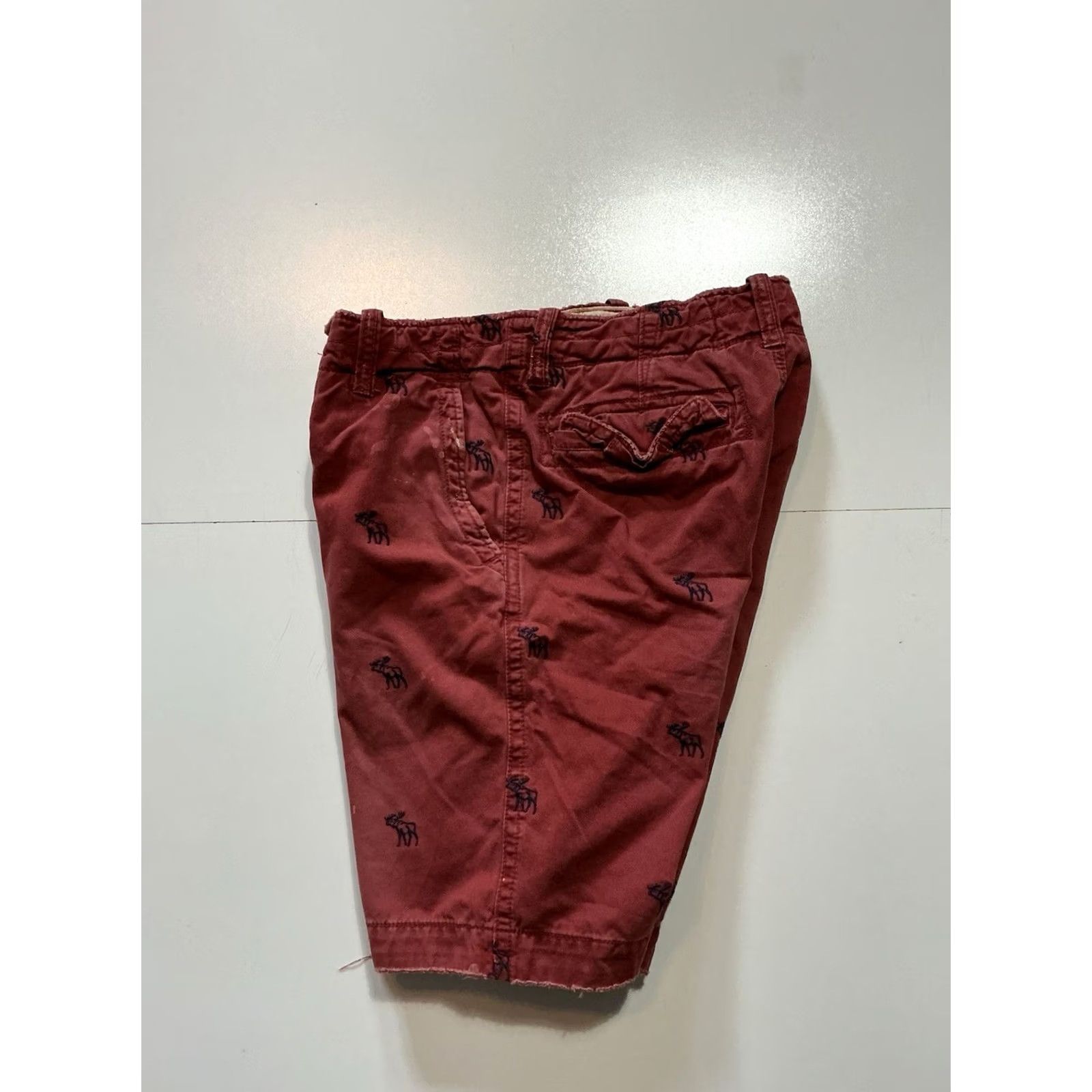 Abercrombie & Fitch VINTAGE Abercrombie & Fitch Cargo Utility Shorts Moose Embroidered Red 30 Mens Y2K Size US 30 / EU 46 - 4 Thumbnail