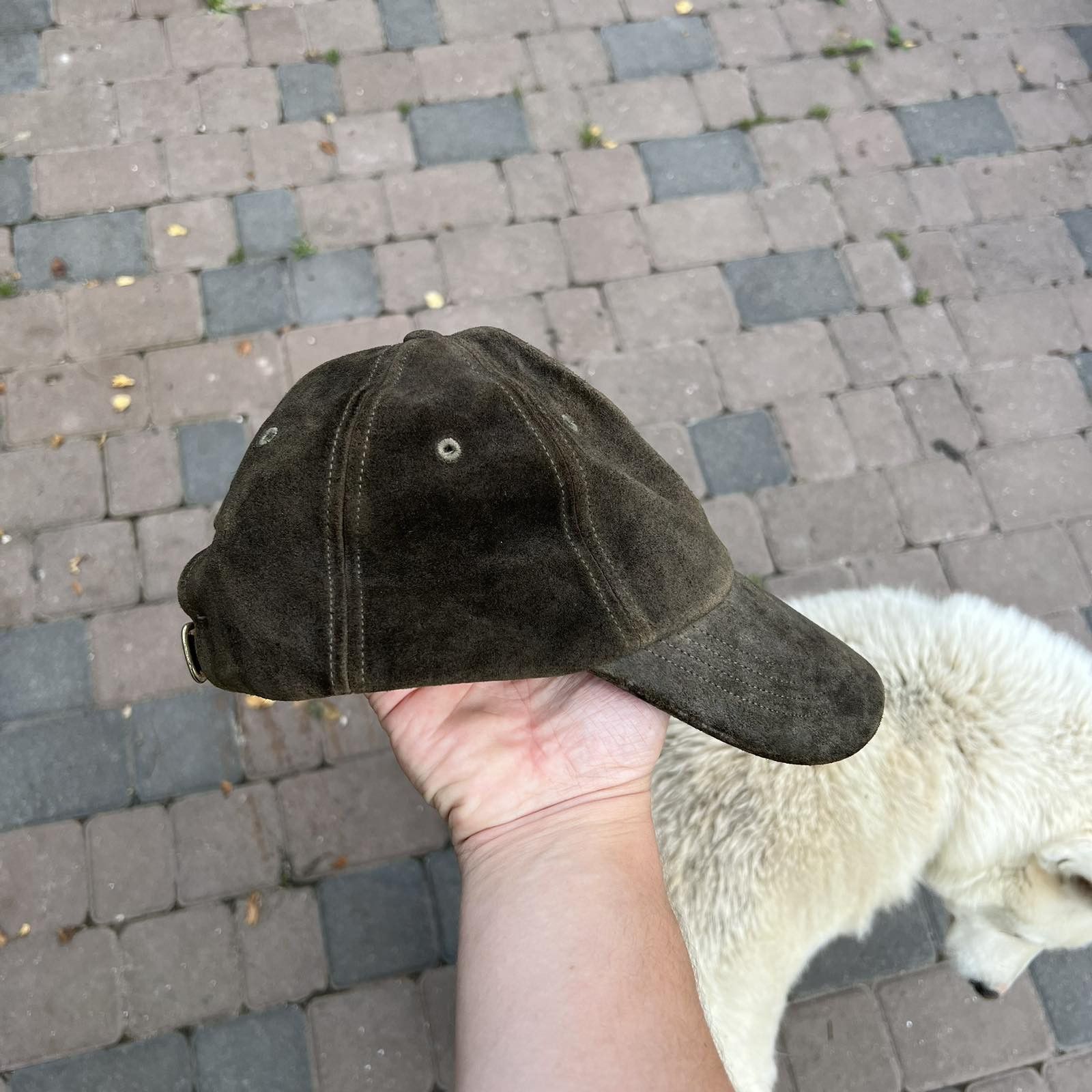 Polo Ralph Lauren Polo Ralph Lauren Cap Hat Suede Goat Leather Olive NWT Size ONE SIZE - 4 Thumbnail