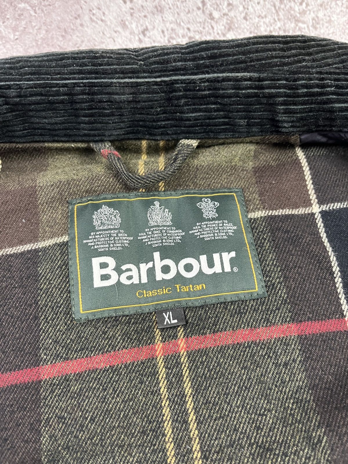 Barbour Barbour Rufford Wax Black Classic Tartan Waxed Cotton Jacket Size US XL / EU 56 / 4 - 14 Thumbnail
