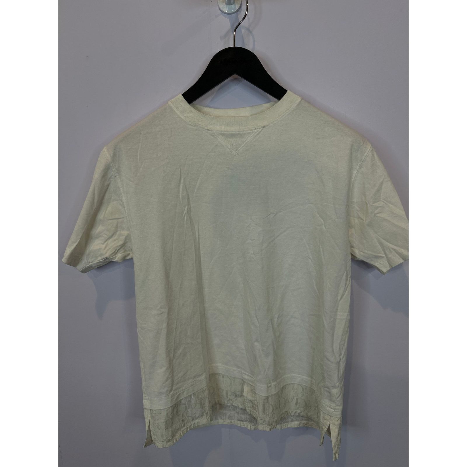 Dior Dior White Monogram Tee Used Small Size US S / EU 44-46 / 1 - 1 Thumbnail