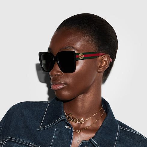 Gucci NEW GUCCI GG1861S 004 WOMEN SHINY BLACK SUNGLASSES GUCCI Size ONE SIZE - 4 Thumbnail