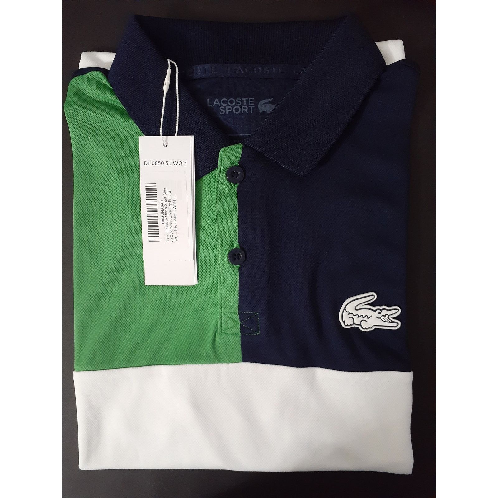 Lacoste Lacoste Men's Sport Breathable Colorblock Ultra Dry Polo L Size US L / EU 52-54 / 3 - 2 Thumbnail