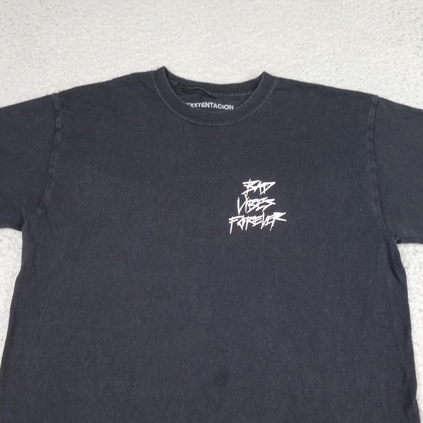 VIBE XXXTentacion Bad Vibes Forever Shirt Mens Medium Black Graphic Rap Tee Hip Hop Size US M / EU 48-50 / 2 - 4 Thumbnail