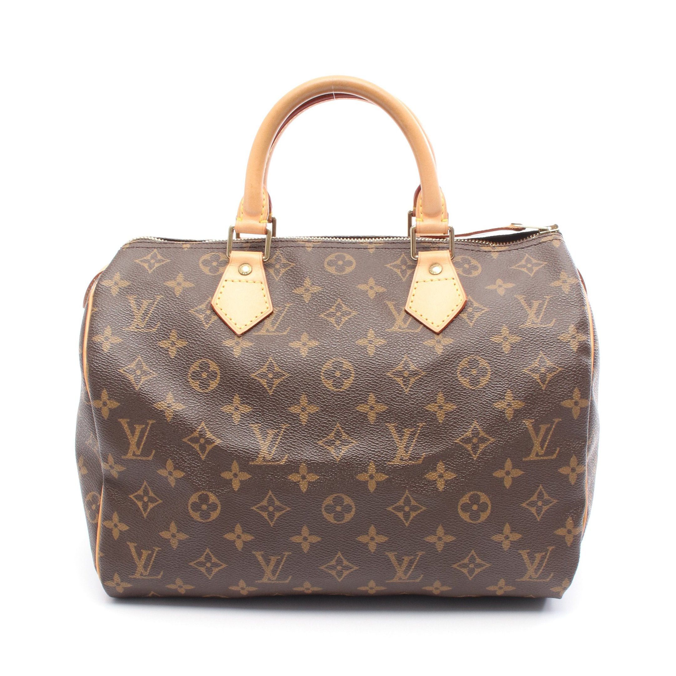 Louis Vuitton Louis Vuitton Speedy 30 Monogram Handbag Leather Brown Size ONE SIZE - 1 Thumbnail