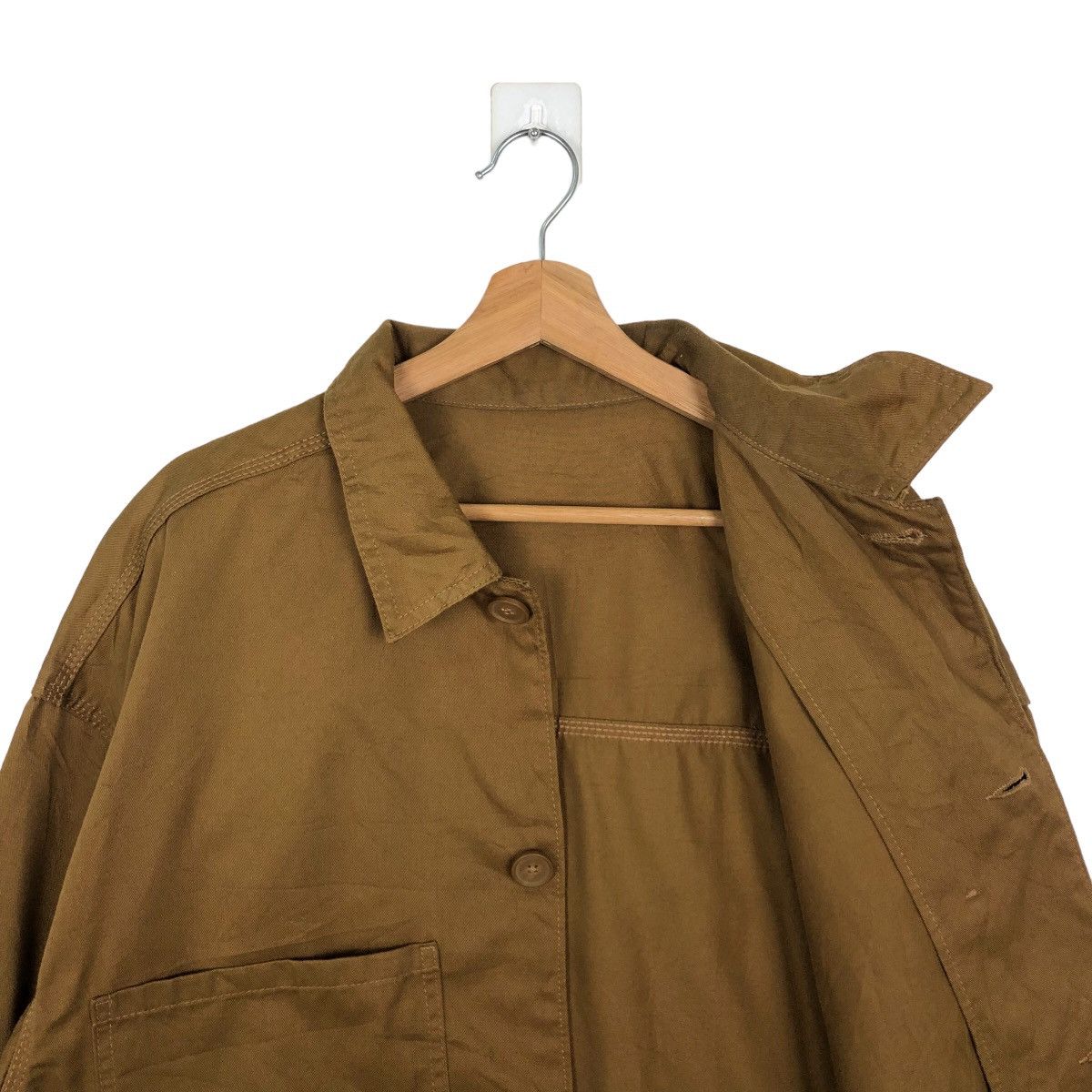 Japanese Brand 🔥VINTAGE HIKORY CHORE JACKET GU JAPAN INSPIRE ISSEY MIYAKE Size US XL / EU 56 / 4 - 9 Thumbnail