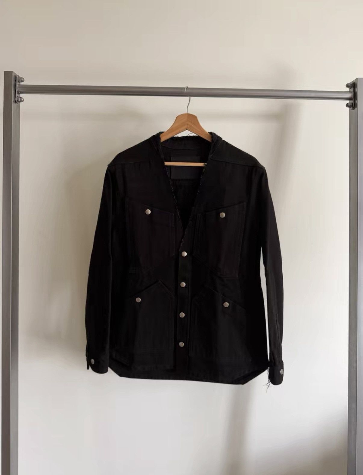 Rick Owens Rick Owens Drkshdw Japanese Raw Denim Kimono Jacket Size US S / EU 44-46 / 1 - 1 Thumbnail