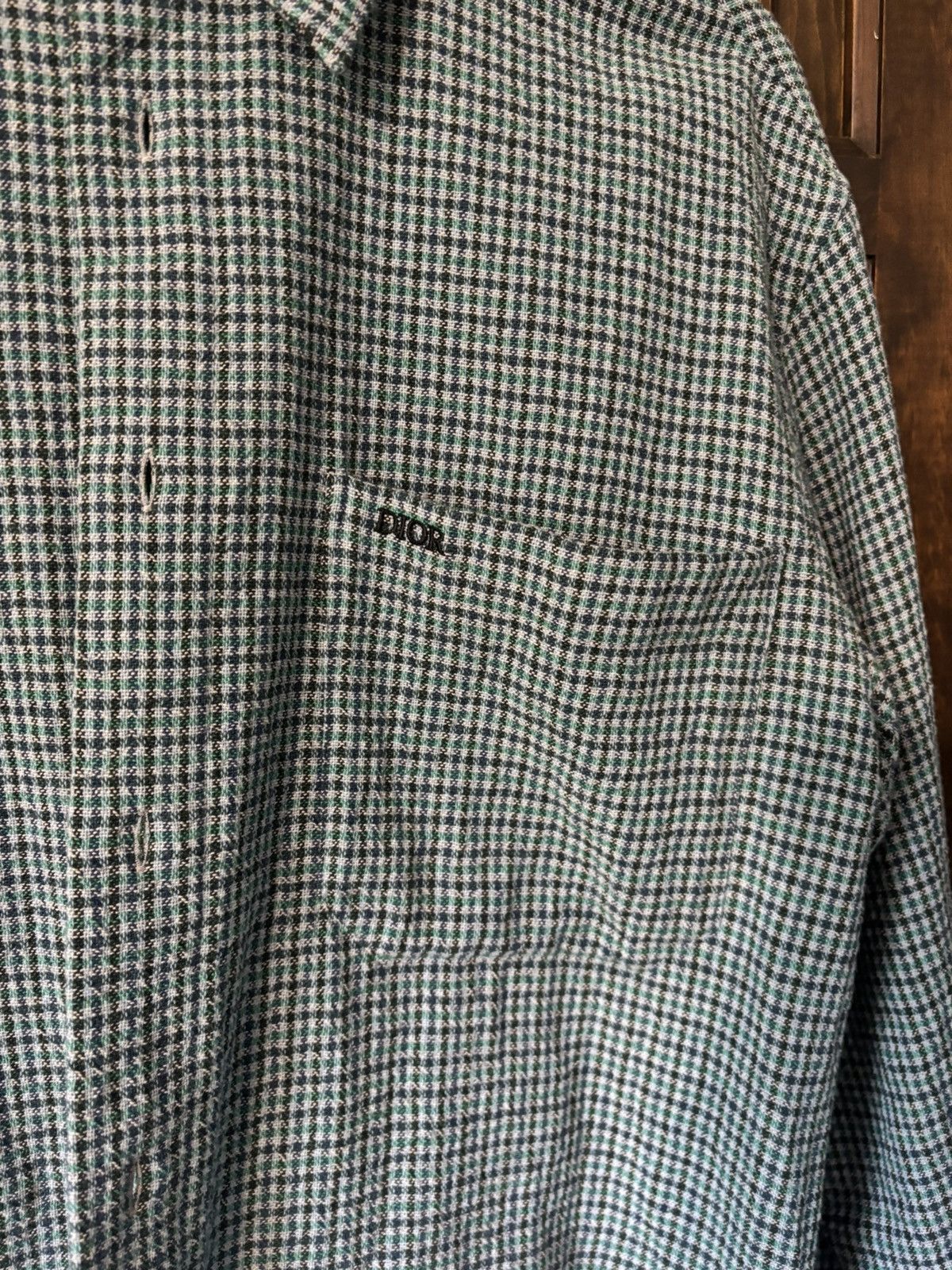 Dior Dior Knit Button Down Blue/Green - Large Size US M / EU 48-50 / 2 - 2 Thumbnail