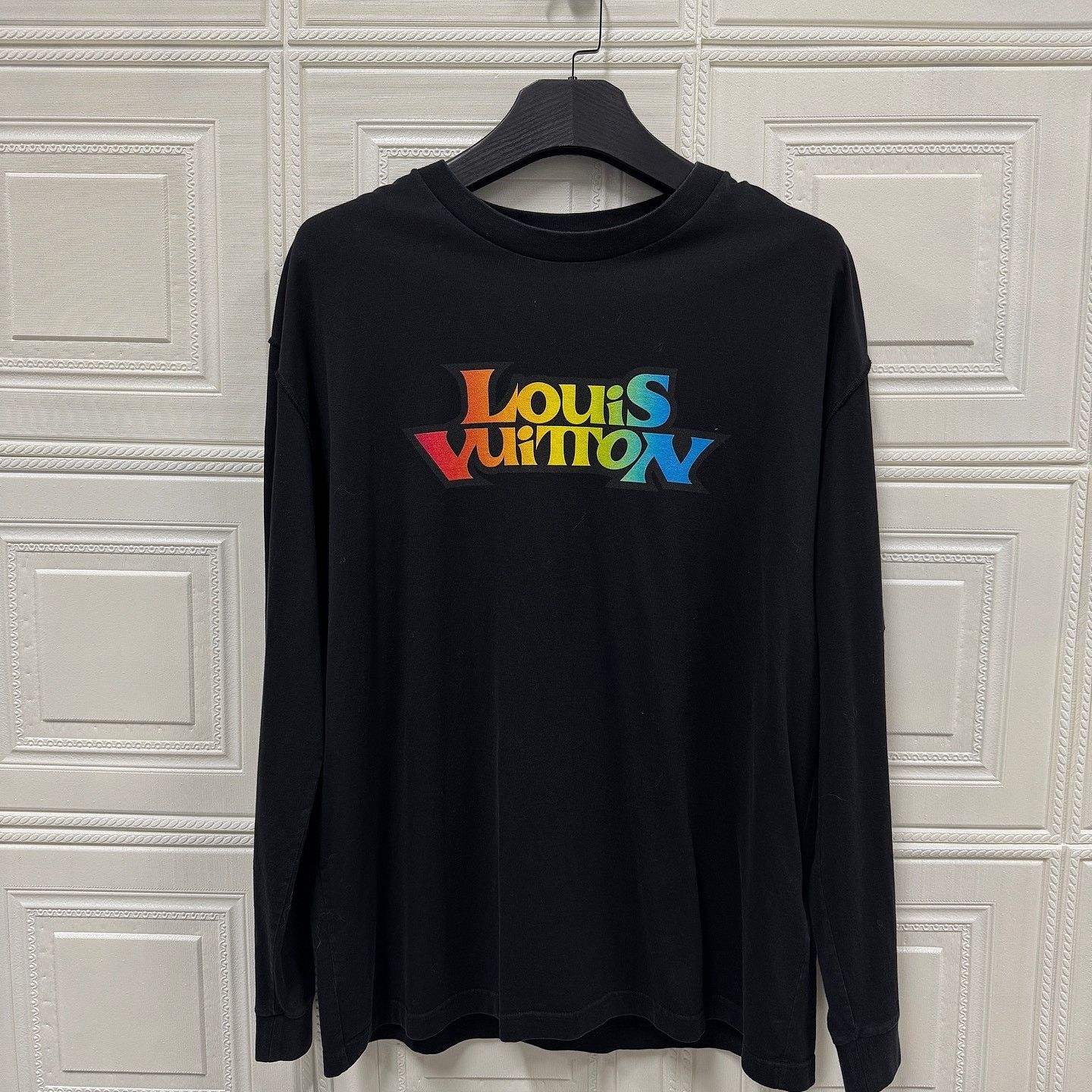 Louis Vuitton Louis Vuitton SS23 Rainbow Text Long Sleeve T-shirt 