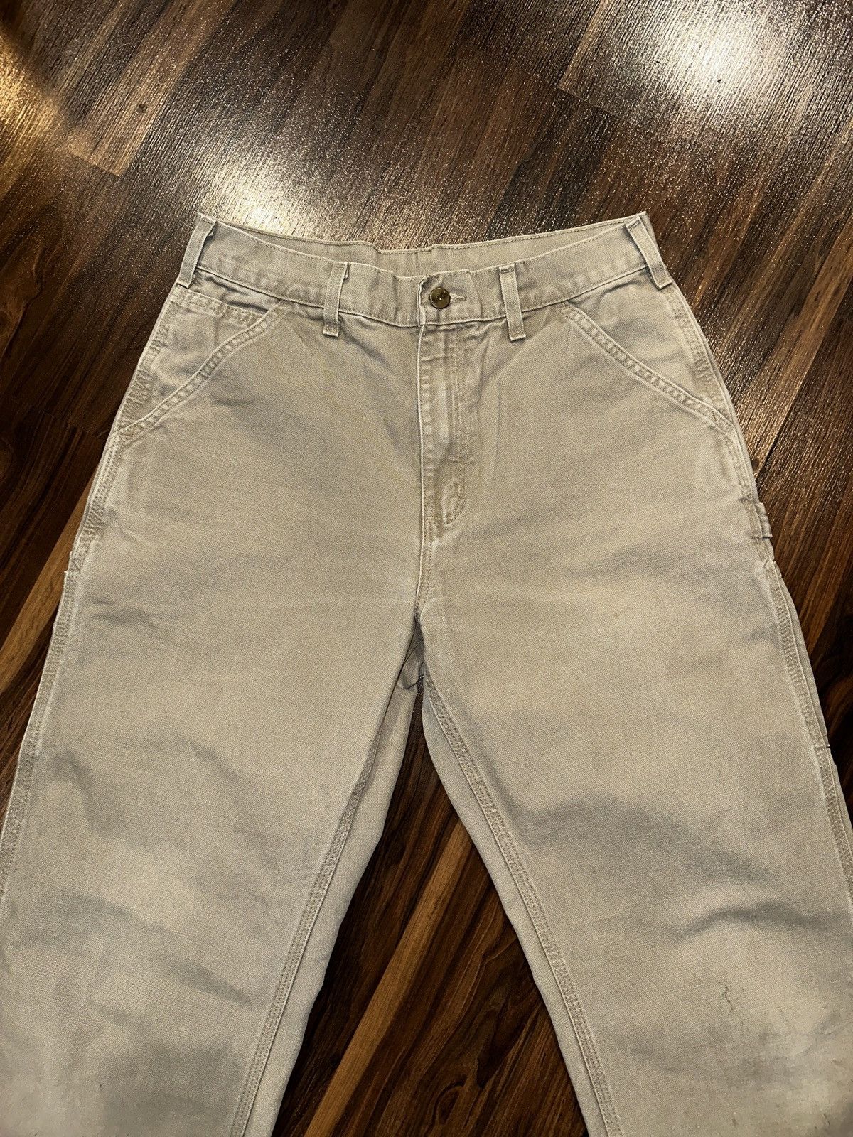Carhartt Vtg Y2K CARHARTT NOT DOUBLE KNEE DUNGAREE BAGGY PANTS W31 Size US 31 - 7 Thumbnail