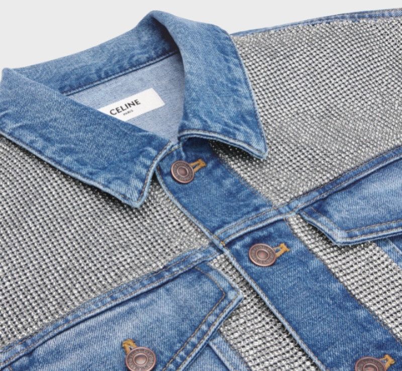 Celine o1bcso1str0225 2Q625034S Denim Jacket in Blue Size US XXL / EU 58 / 5 - 3 Thumbnail