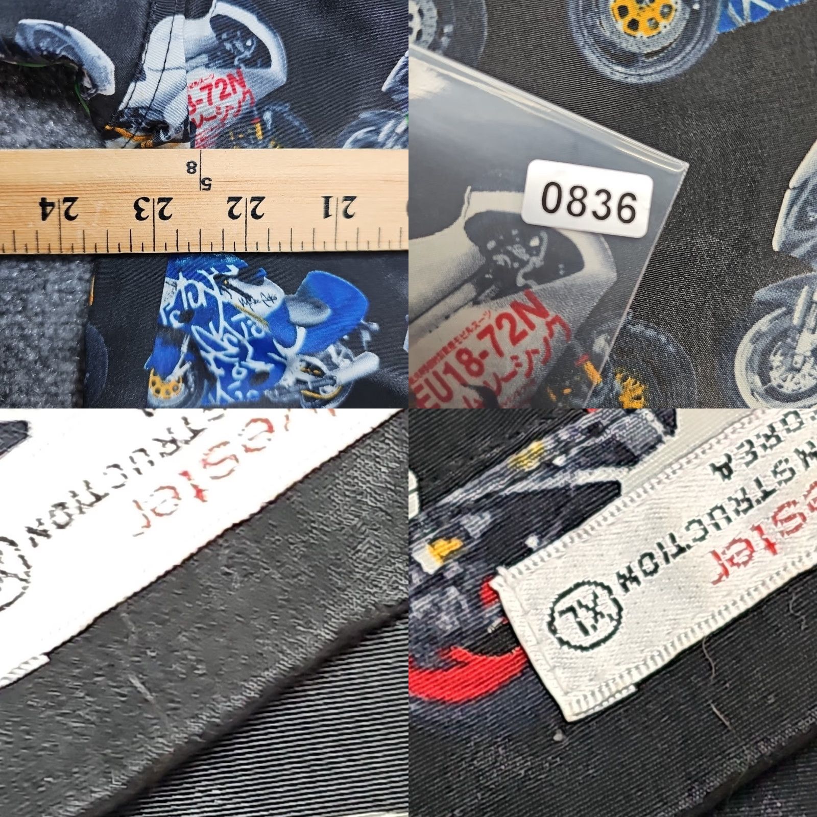 Ecko Unltd. VINTAGE Marc Ecko Racing Motorcycle All Over Print Button Shirt Men XL Black VTG Size US XL / EU 56 / 4 - 8 Thumbnail