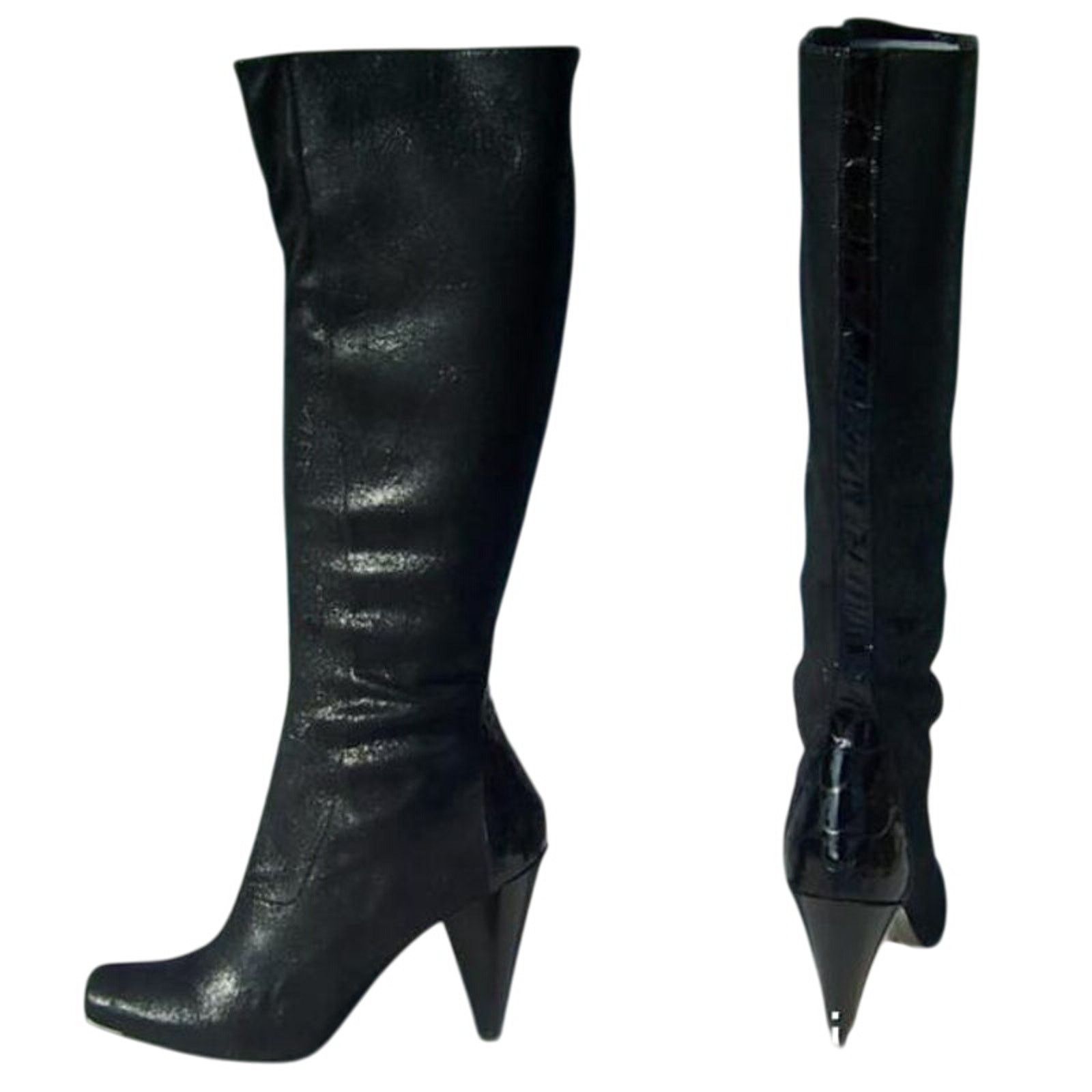 Donald Pliner Donald Pliner Black Suede Boot Water Resistant NWT $495 Size US 10 / IT 40 - 6 Thumbnail