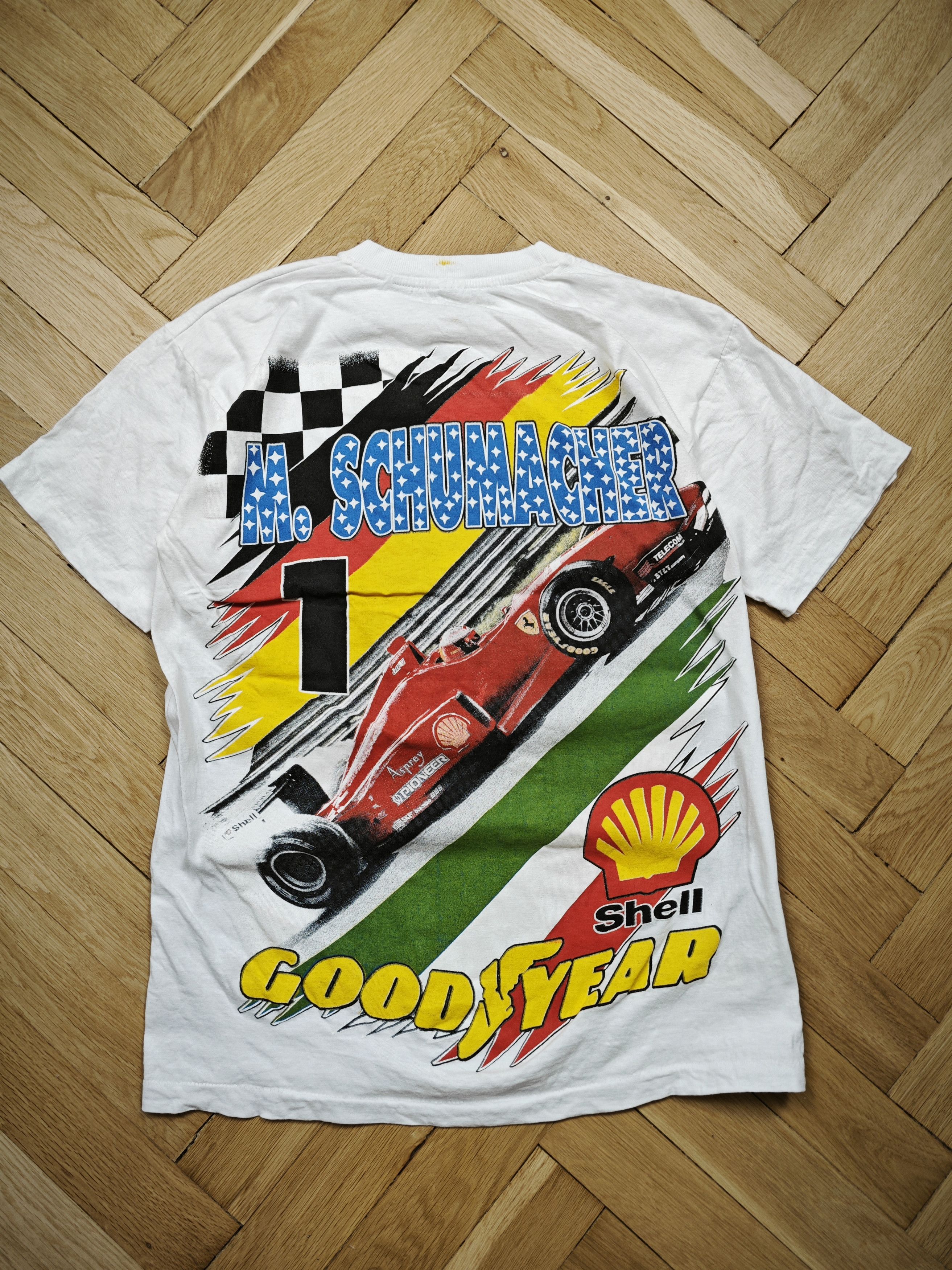 Vintage Vintage racing t shirt Michael Shumacher Size US L / EU 52-54 / 3 - 3 Thumbnail