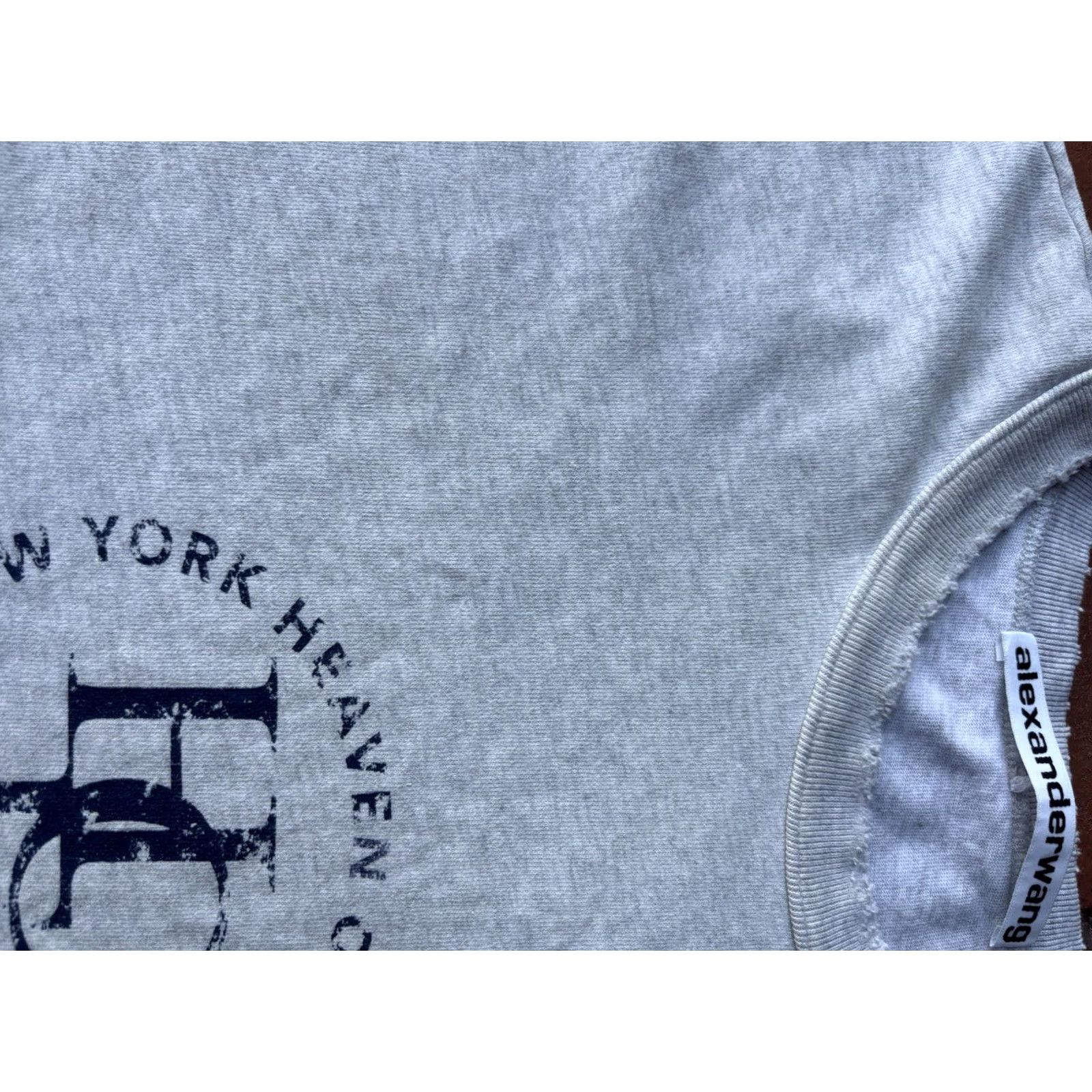 Alexander Wang Alexander Wang Earth Club Distressed Oversized Muscle Tee Shirt Mens Large Gray Size US XL / EU 56 / 4 - 5 Thumbnail