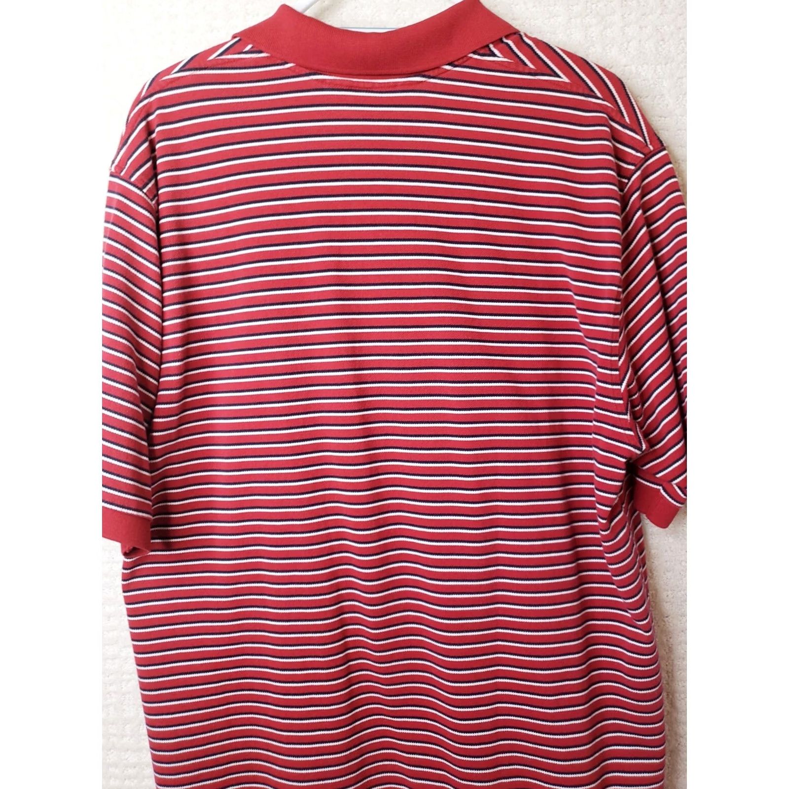 Brooks Brothers Brooks Brothers Performance Polo Shirt Mens XL Red Striped Cotton Original Fit Size US XL / EU 56 / 4 - 6 Thumbnail