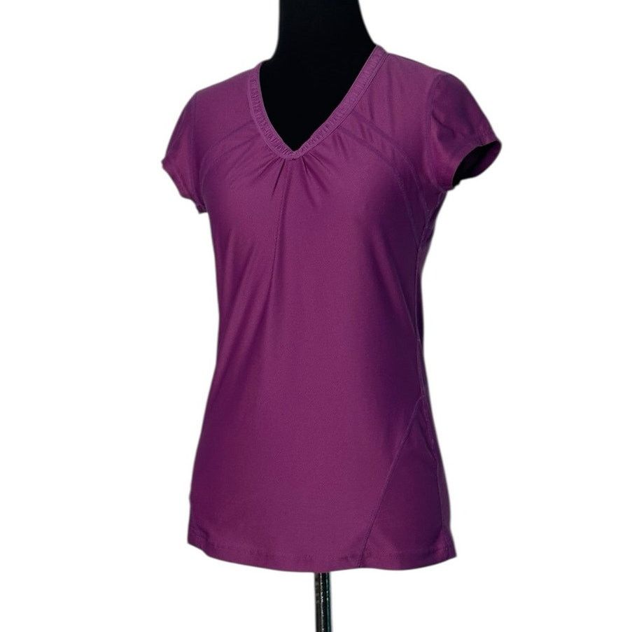 Athleta Athleta pink purple short sleeves fitted top size XS Size XS / US 0-2 / IT 36-38 - 10 Thumbnail
