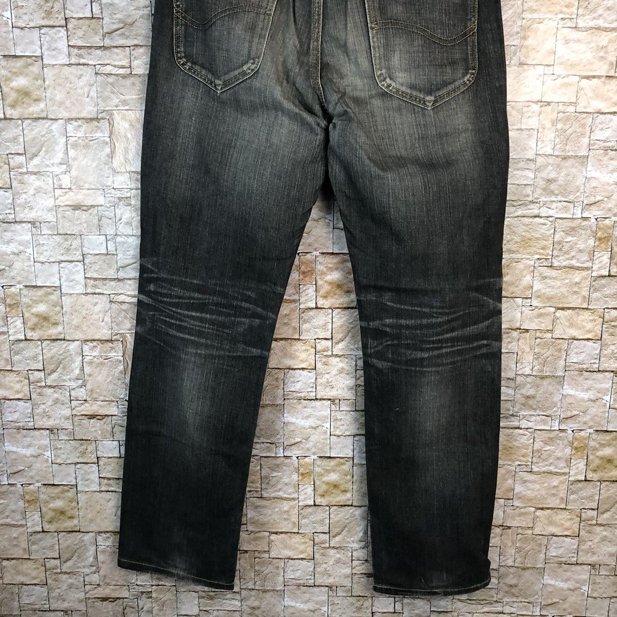 Japanese Brand Lee vintage faded Black Denim Pants #A1003 Size US 31 - 14 Thumbnail