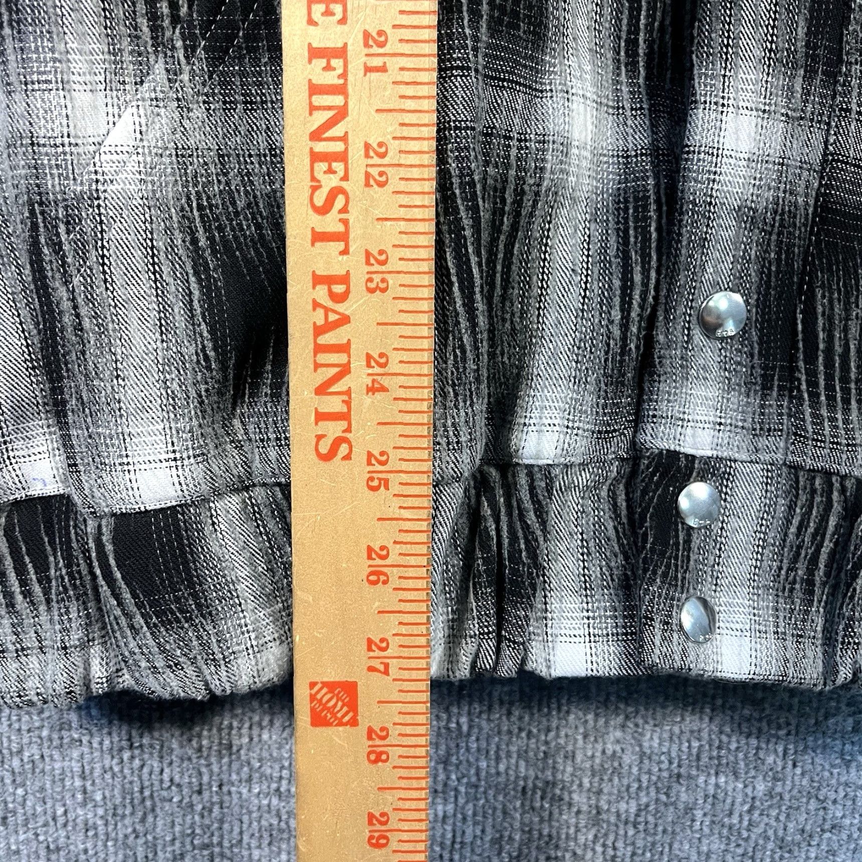 Rta RTA Jacket Shirt Black Plaid Flannel Regular Size L Mens Early 2000s Colorful Fall Winter Short Snaps Budget MSRP 495 Size US L / EU 52-54 / 3 - 4 Thumbnail