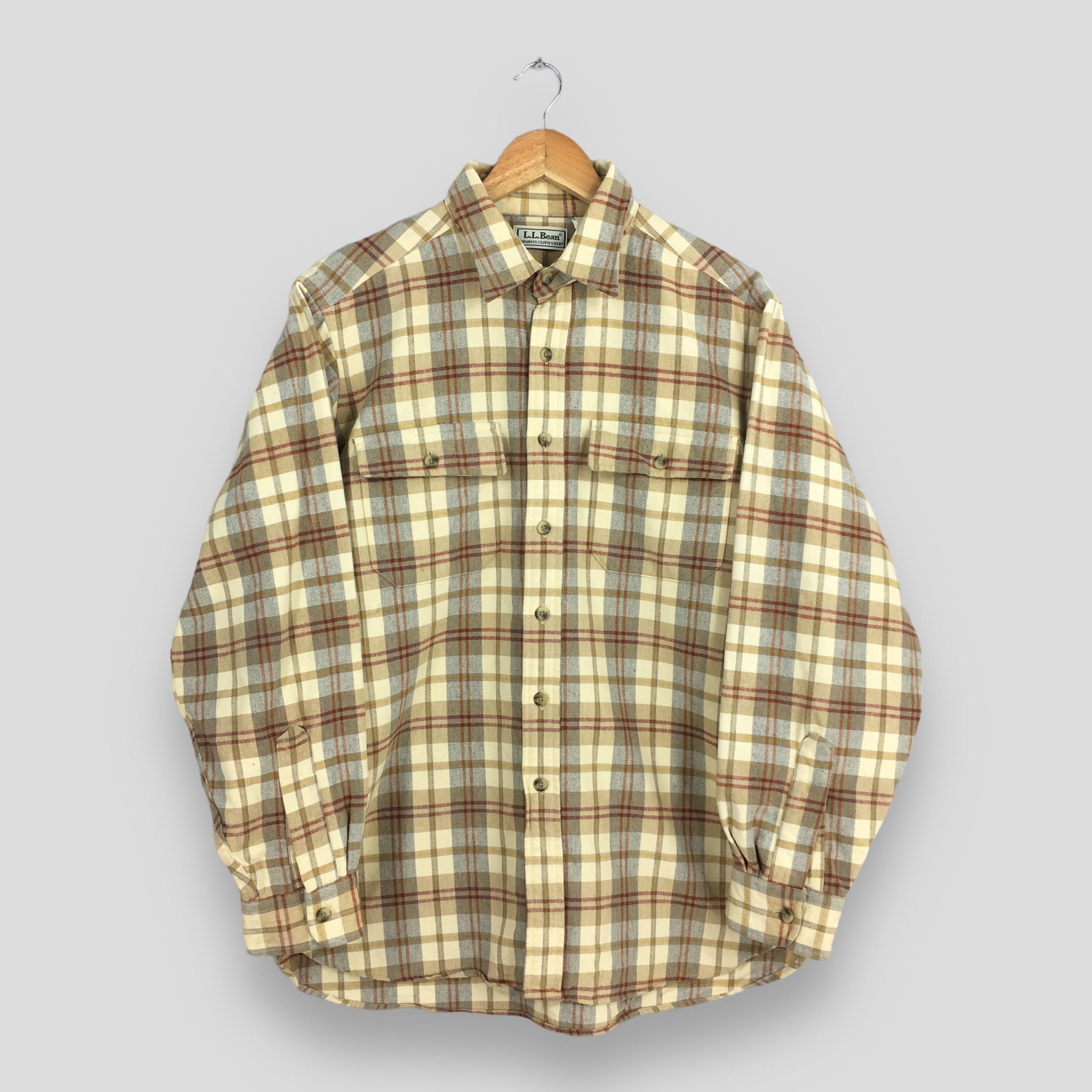 Flannel × L.L. Bean Vintage LL Bean Flannel Checkered Shirt Men Large Size US L / EU 52-54 / 3 - 1 Thumbnail