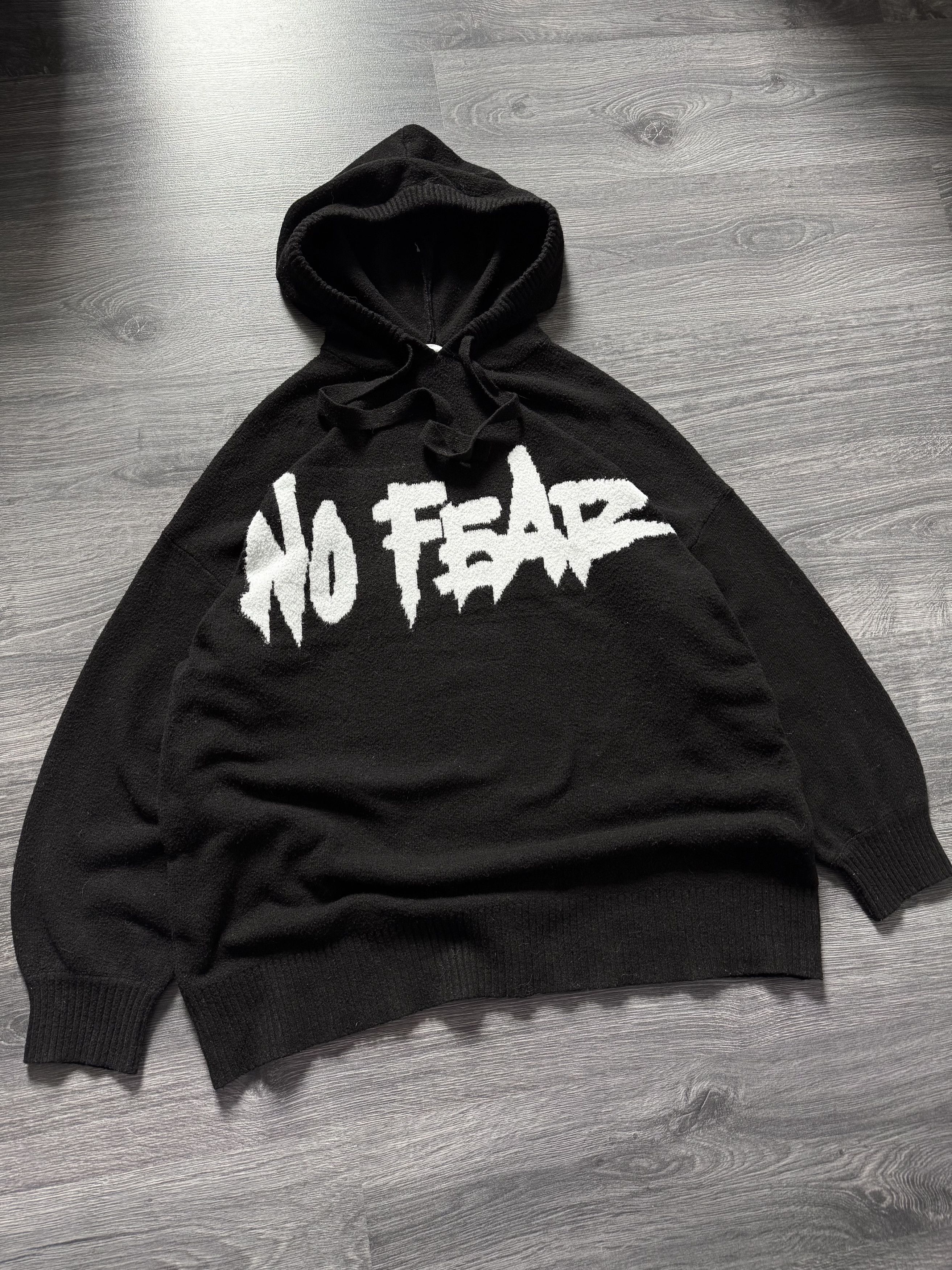 H&M No Fear x H&M Oversized Big Logo Hooded Sweater Size US M / EU 48-50 / 2 - 6 Thumbnail