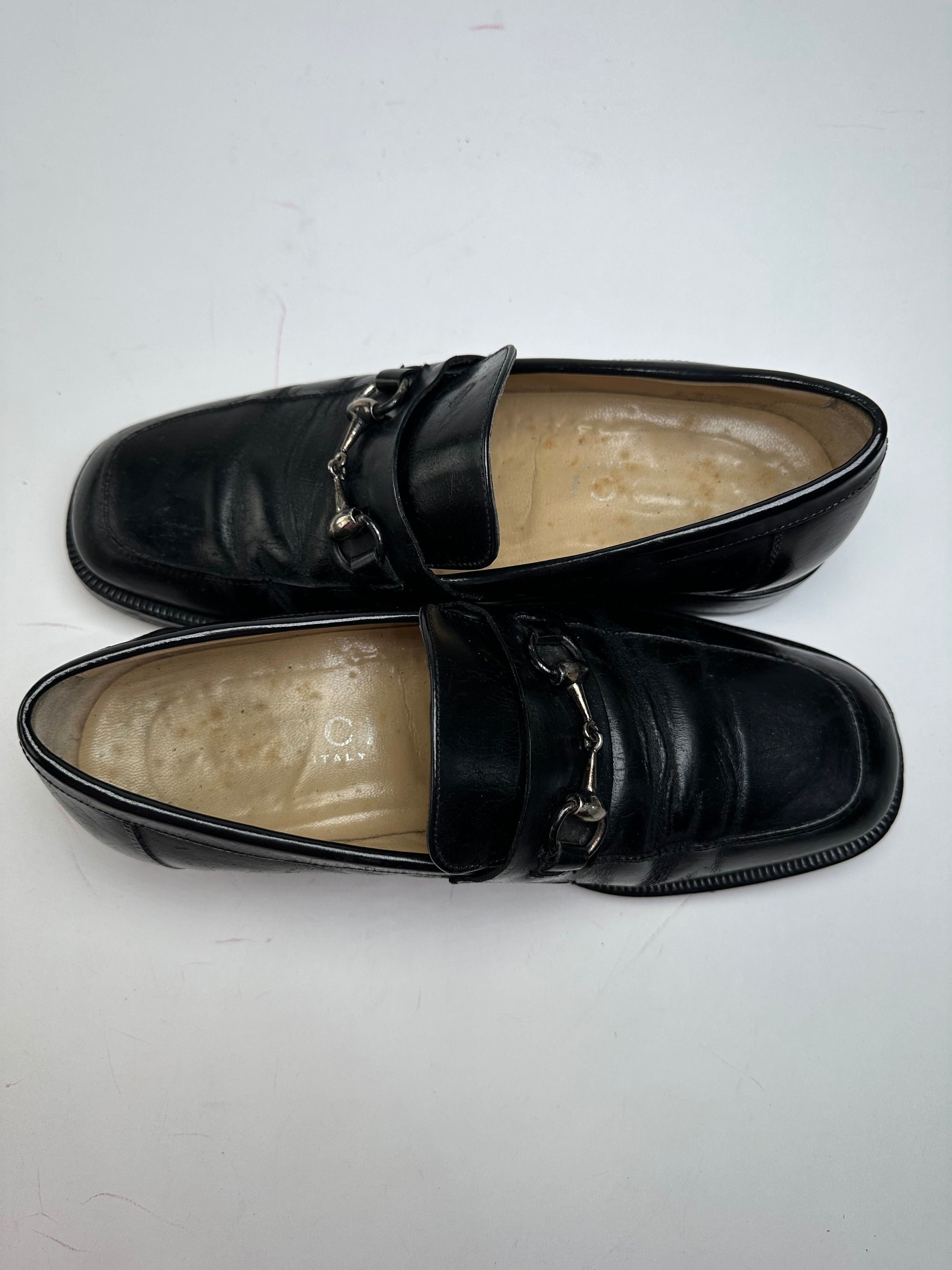 Gucci Vintage Horsebit Leather Loafer Black 40,5E Size US 9.5 / IT 39.5 - 1 Thumbnail