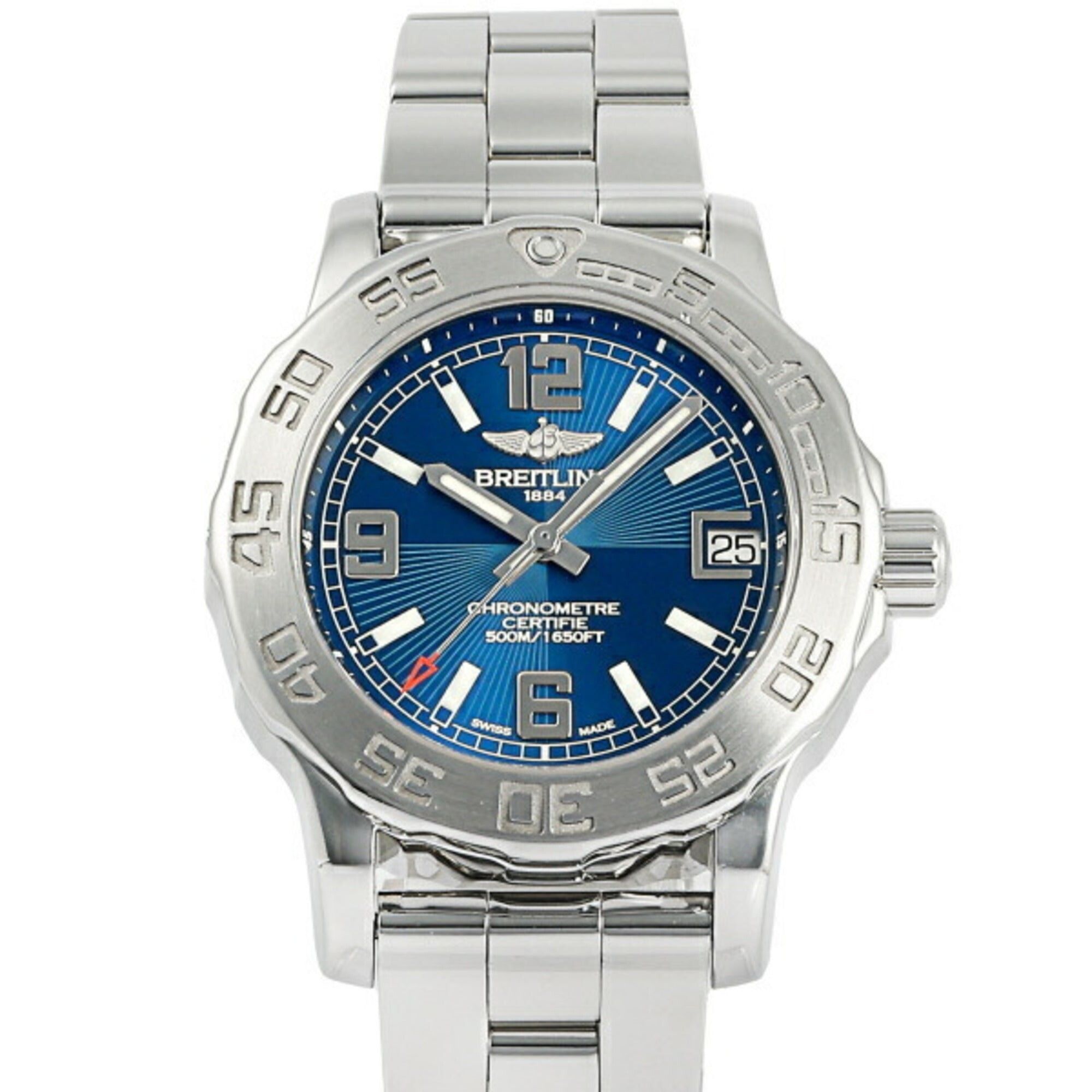 image of Breitling Colt A77387 Blue Dial Watch Ladies in Black, Women's