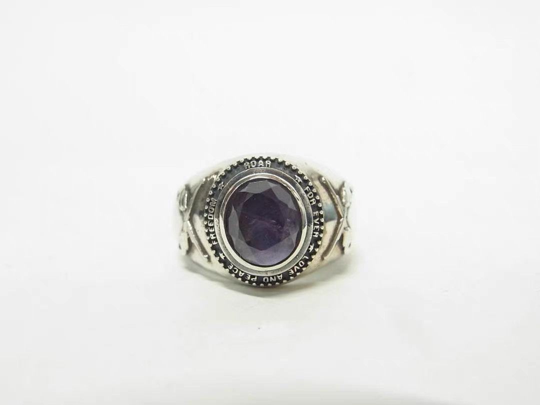 Roar roar Sterling Silver Double Gun Gemstone Ring K11 Size ONE SIZE - 1 Thumbnail
