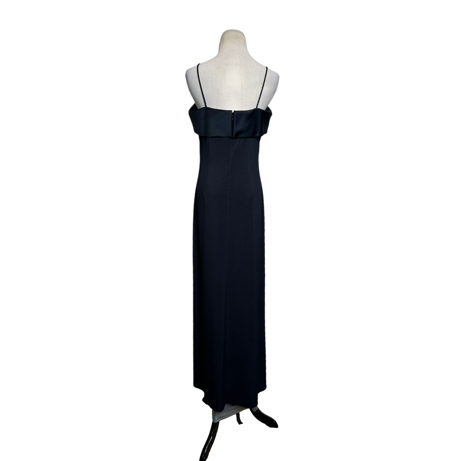 Alex Evenings Alex Evening lay collar long cocktail sheath dress size 10 Size L / US 10 / IT 46 - 2 Thumbnail