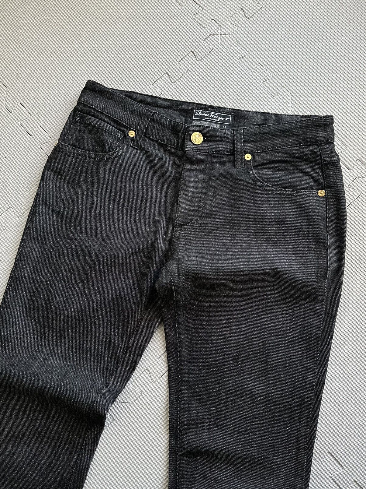 Salvatore Ferragamo Salvatore Ferragamo Slim Fit Black Jeans Size 28" / US 6 / IT 42 - 6 Thumbnail