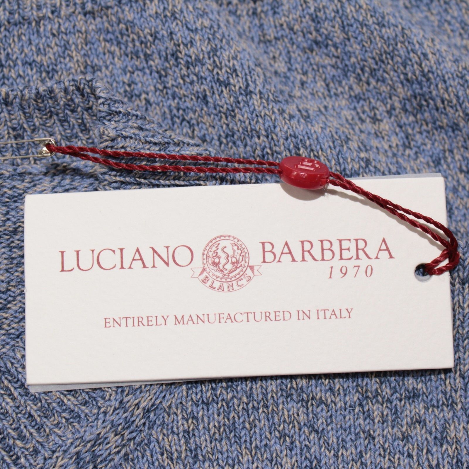 Luciano Barbera Luciano Barbera Sweater Size US M in Blue Size US M / EU 48-50 / 2 - 2 Thumbnail