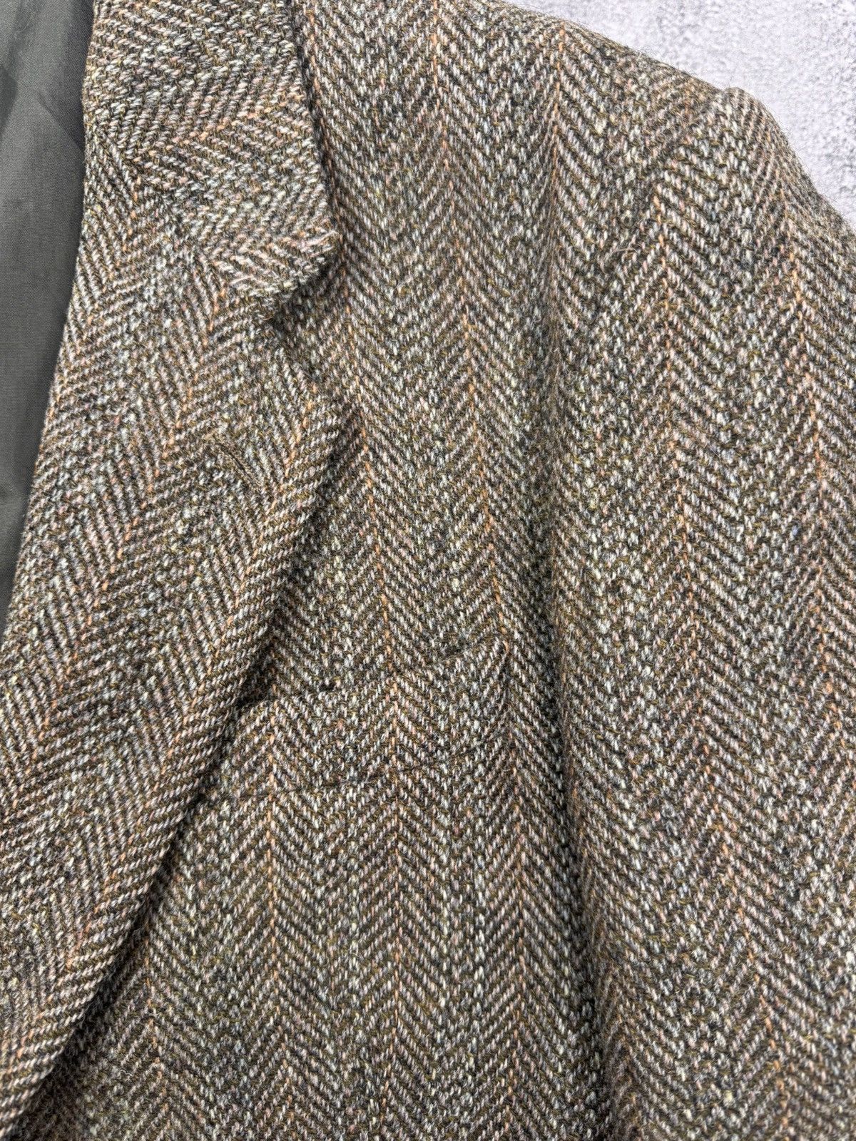 Harris Tweed Harris Tweed Men Wool Blazer Brown Classic Size XL Size 42L - 5 Thumbnail