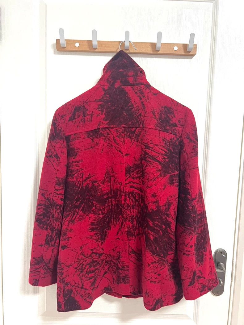 Kenzo KENZO Red ink-wash wool short coat Size XS / US 0-2 / IT 36-38 - 4 Thumbnail