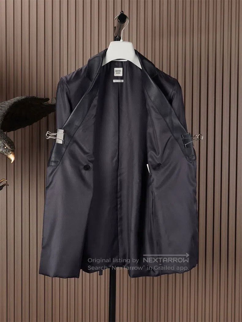Other Hermes Silk and Leather Jacket Size XS / US 0-2 / IT 36-38 - 4 Thumbnail